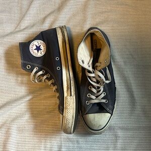 Blue Hightop Converse